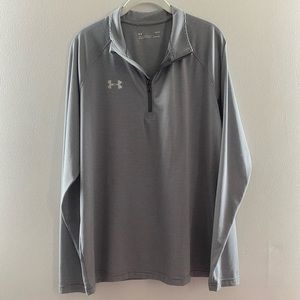 Under Armour Mens Heatgear Athletic Quarter Zip Long Sleeve